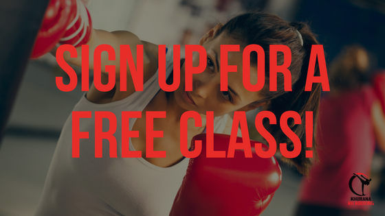 free kickboxing class